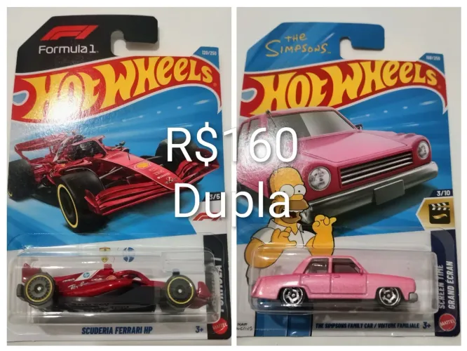 Dupla Simpsons + F1 Ferrari