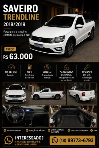 Volkswagen Saveiro Trendline 1.6 T.flex 8V 2019