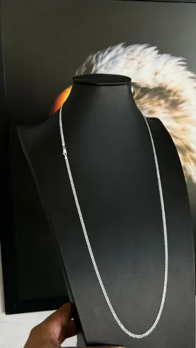 Vendo ou troco Colar 5mm 80 cm Prata 925 Legítima