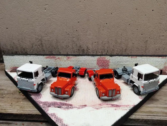 Miniatura Scania jacaré escala 1, 43