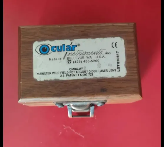 Lente Ocular Instruments Mainster Wide Field PDT Laser - Estojo Madeira