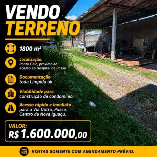 Vendo Terreno de 1800 m2