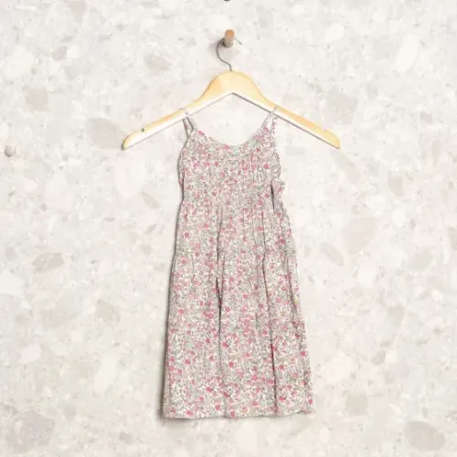 VESTIDO BRANCO FLORAL LE LIS PETIT