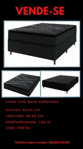 Vende-se  Cama Casal Padrão e Guarda-Roupa 2 portas 