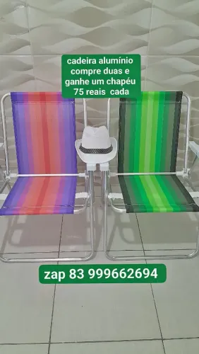 cadeira alumínio Mor alta apartir de 75 reais 