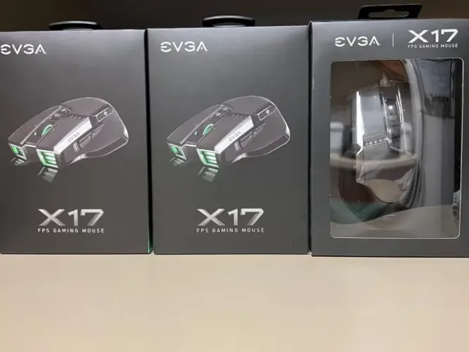Mouse Para Jogos Evga X17 Com Fio Preto Personalizável 16000