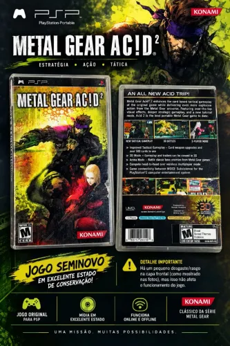 Jogo Metal Gear AC!D² PSP