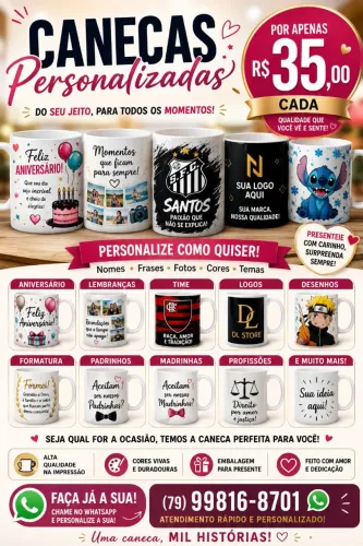 Canecas personalizadas