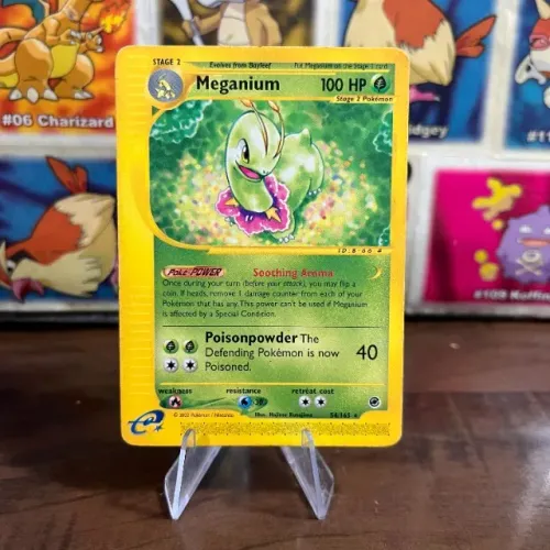 Meganium (54/165) - Carta Pokémon rara e antiga de Expedition (2002)