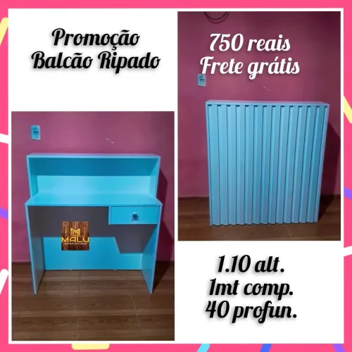 Balcão ripado 