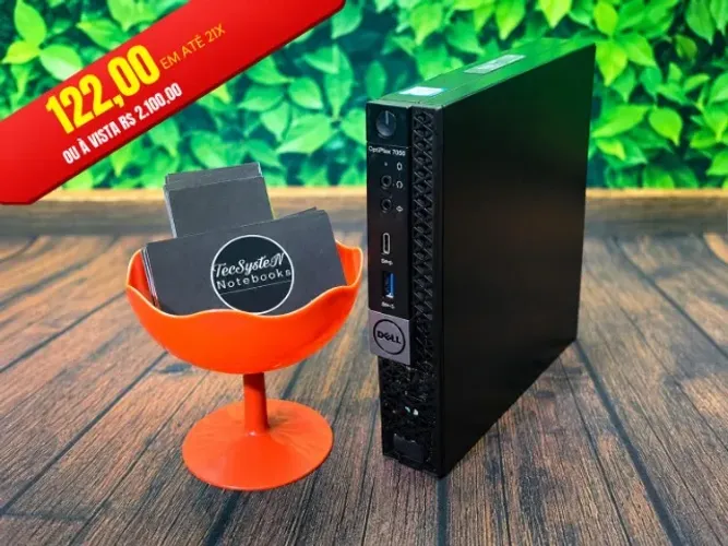 DELL OPTIPLEX MINI 7050 i7 7 VPRO 8GB RAM 256GB SSD COM GARANTIA em até 21X