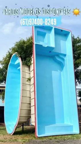 Piscina de fibra com sparr praia linha da arma de 9 m instalada!!!!@