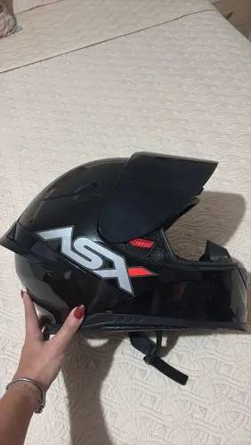Capacete ASX PRETO TAM 56