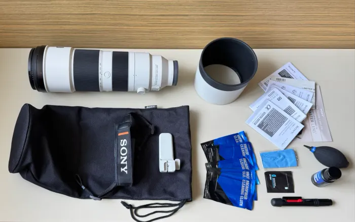 Lente Câmera Sony FE 200-600 mm F5.6-6.3 G OSS + acessórios