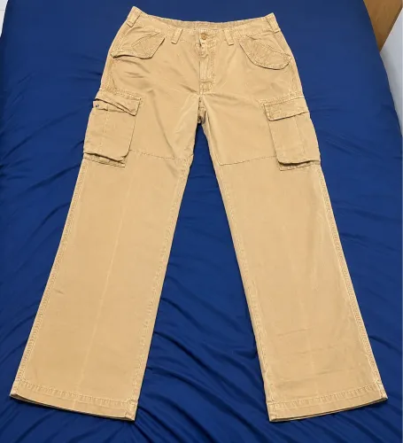 calça cargo bege 46