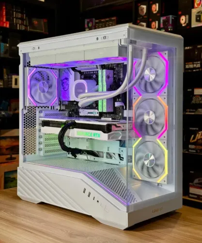 (LOJA FÍSICA) Pc gamer Avançado White Ryzen 7 7800x3D + Rtx 5060ti DDR5 / 32GB 