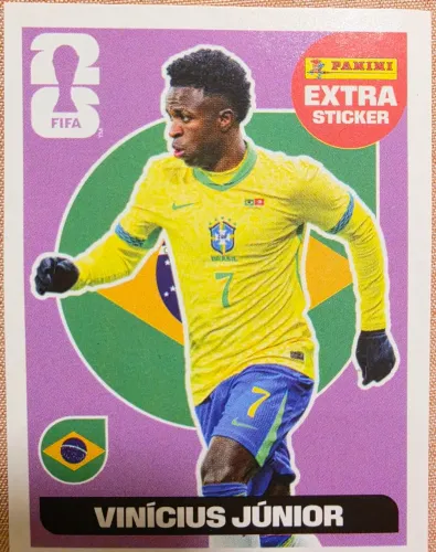 Figurinha Vinicius Junior Legend Base Copa 2026