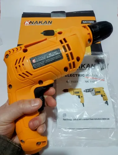 NOVA! Furadeira Elétrica NK KNAKAN 127V 900W Mandril Rapido