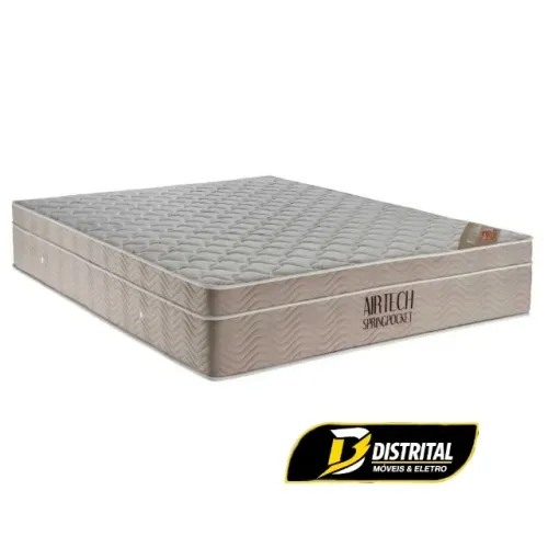 Colchão Airtech Spring Pocket Casal Molas Ensacadas Novo
