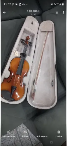 Violino sem uso completo