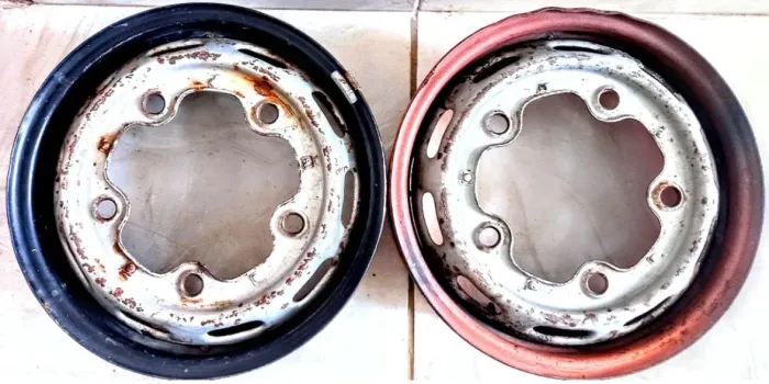 Par Aros/Rodas 14" 5 Furos Ventiladas Fusca