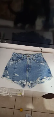 Short saia jeans 