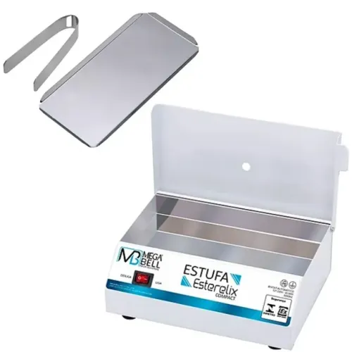 Estufa para Manicure Esterilizador de Alicates + Bandeja + Pinça+Detergente enzimático.