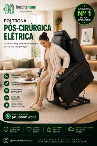 Locação de Poltrona Pós-Cirúrgica Motorizada | Elétrica