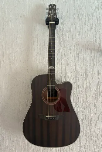 Violão Strinberg Black SD200C TOS + capa + pedal M-Vave AC