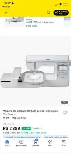 MÁQUINA DE BORDADO