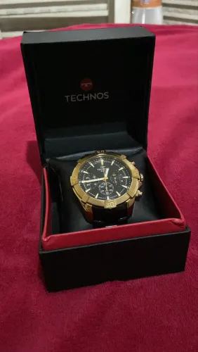 Relógio Technos Legacy Original - Dourado/Preto - Ótimo Estado