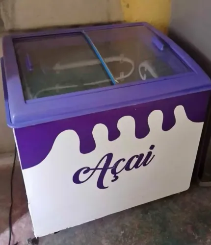 Freezer TAMPA DE VIDRO - AÇAÍ 