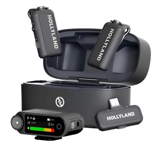 Microfone lapela Hollyland lark max  2 combo