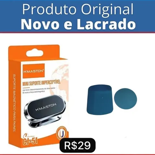 Suporte 360 Magnético Celular Carro ou Moto - Produto Novo