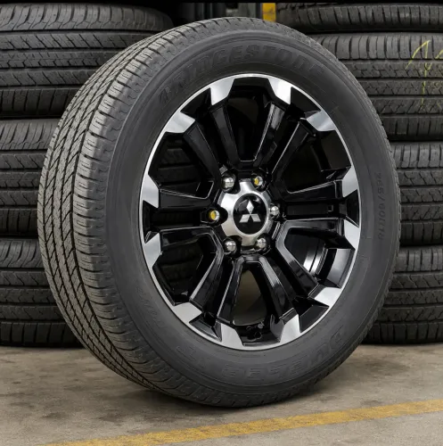 Rodas aro 18 Mitsubishi triton l200 novas + pneus Bridgestone 90%