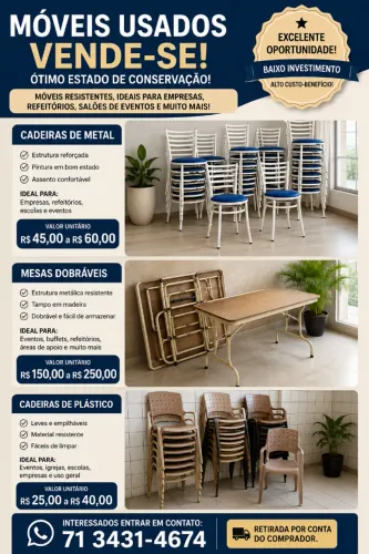 Mesas e Cadeiras