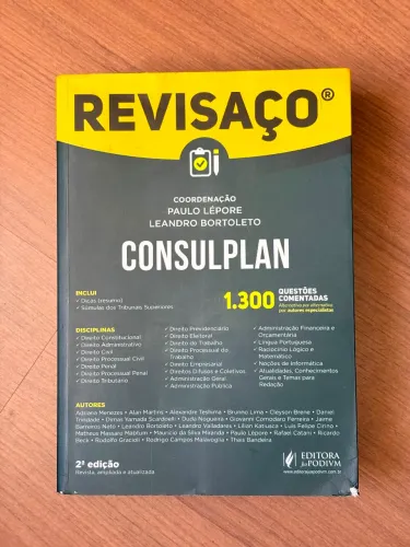 Livro Revisaço Consulplan - 1.300 Questões Comentadas - Editora Juspodivm