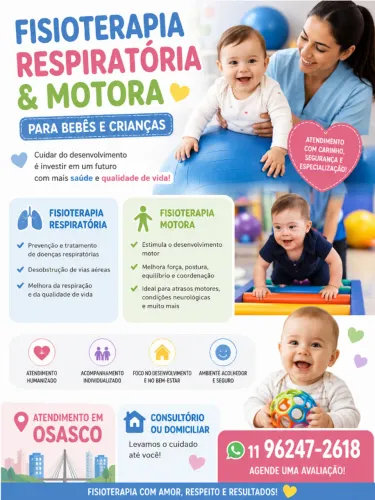 FISIOTERAPIA RESPIRATÓRIA E MOTORA PARA BEBÊS E CRIANÇAS