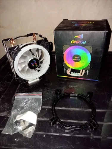Cooler Intel/AMD X79/X99 Xeon RGB GMF- 202 novo dos ventiladores.
