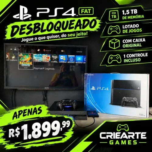 PS4 Fat 1T Desbloqueado