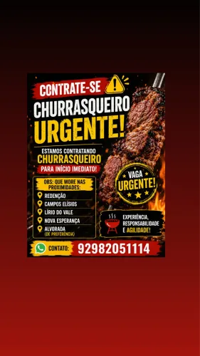 Vaga de churrasqueiro