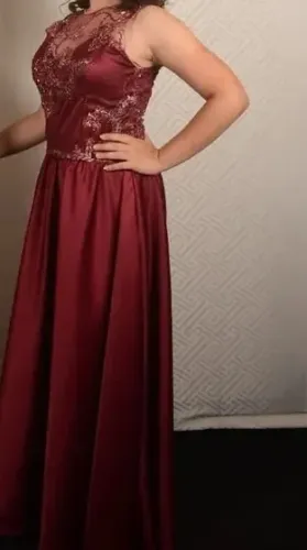 Vestido marsala formatura
