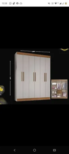 Guarda roupa 6 portas