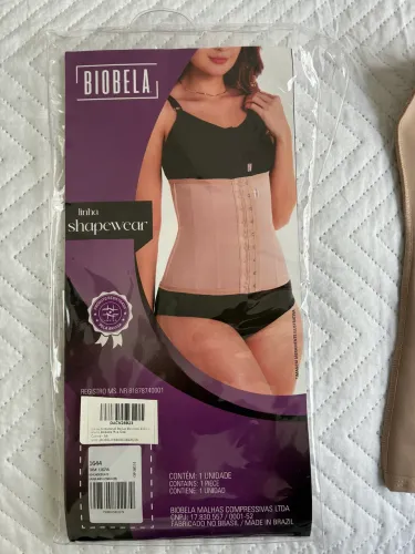 Cinta Abdominal / Faixa Abdominal da Biobela (Linha Shapewear / Compressiva com barbatanas