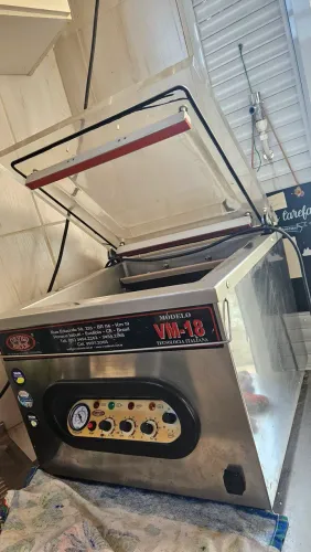 Seladora a vácuo industrial de câmara Orved Brock modelo VM-18,