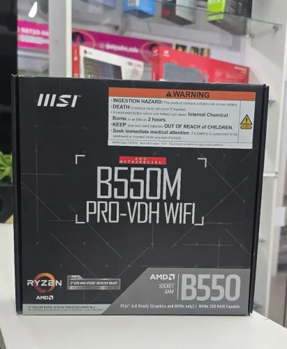 Placa Mãe Msi B550 Com Wifi e Bluetooth - Nova<br>B550M PRO-VDH WIFI MSI <br>R$549 no pix