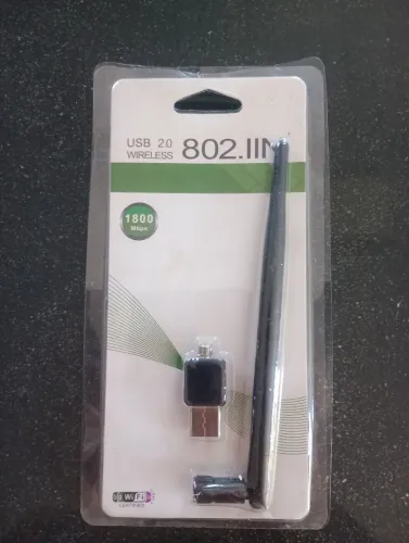 Novo adaptador de wi-fi<br>Adaptador Usb Wifi Gc Power 600 Mbps 2.4ghz Antena Para