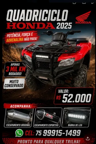 Quadriciclo Honda 2025