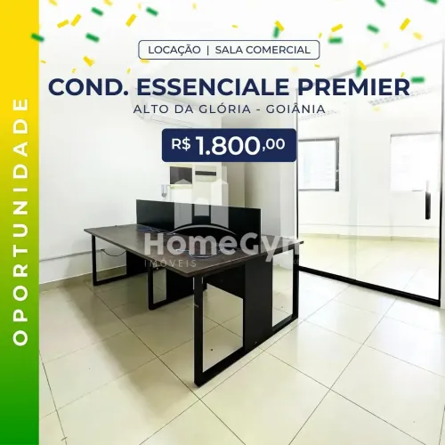 Sala para locação Ed. Essenciale Premier, Alto da Glória, Goiânia, GO