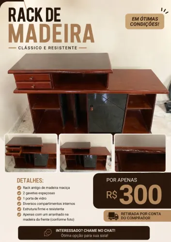 Rack de Madeira 